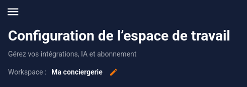 Renommer un workspace