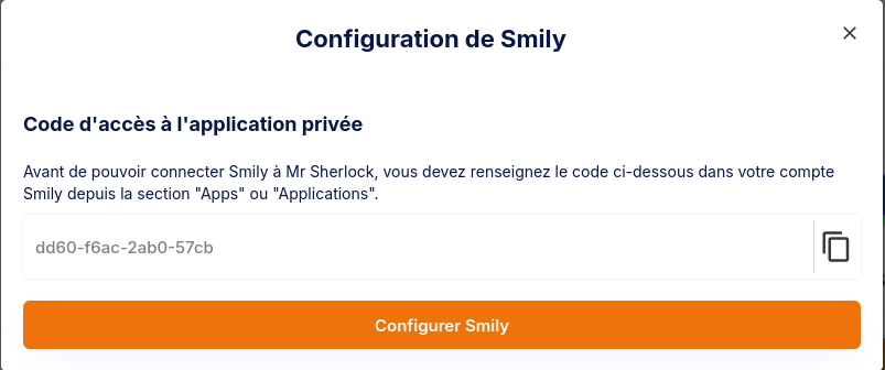 Fenêtre de configuration de Beds24 comme channel manager